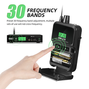Professional 6-Channel IEM610 Portable Wireless Ear Monitor System 120DB Condenser <strong>Headset</strong> <strong>Microphone</strong> <strong>for</strong> <strong>Singing</strong> Metal XLR - Product Image 3