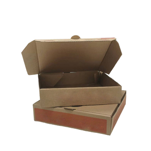 Custom printed white eco friendly takeaway kraft paper french fries burger chicken packaging 7 14" 16" 20 inch slice pizza box