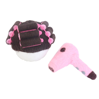 Bonnet tricoté pour nouveau-né et ensemble de jouets, accessoires de photographie, bonnet en laine au crochet, tenue de poupée en feutre, séance photo