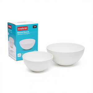 ชุดชามเซรามิกสีขาวดีไซน์ธรรมชาติ MAGU Bowl จำนวนสองใบ - Product Image 2