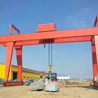Grue à portique à double poutre principale télécommandée de type boîte 30t