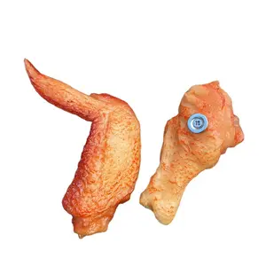 Simulazione creativa cibo 3D tridimensionale pollo fritto frigorifero adesivo forte messaggio magnete