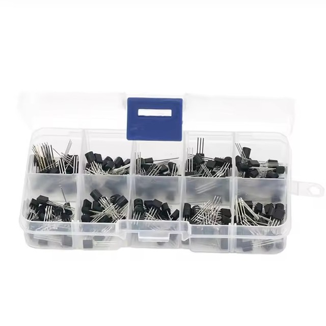 BC337 BC327 2N2222 2N2907 2N3904 2N3906 S8050 S8550 A1015 C1815 10Values*20pcs=200/set Transistors Box Pack Transistor kit TO-92