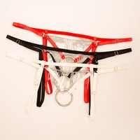 Européen Américain Sexy Acier Anneau String Hommes Sous-Vêtements Sexy Transparent Taille Basse Sans Couture Tentation Sous-Vêtements pour Hommes