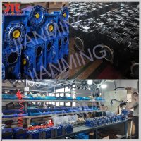Caja de Engranajes de Tornillo Sin Fin NMRV75 de Ángulo Recto, Alta Eficiencia, Relación de Reducción 20:1, Torque de 4.5-206 Nm, Montaje con Brida, Aleación de Aluminio para Equipos