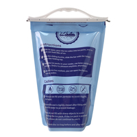 Poche souple en plastique gaufrée recyclable avec poignée et bec verseur portable 5L 10L pour jus