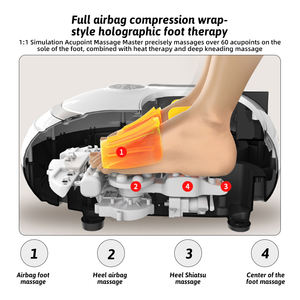 Máquina de Masaje de Pies Eléctrica de Compresión de Aire con Calor Shiatsu, Gran Venta en 2025, para Promover la Circulación Sanguínea y Relajar - Product Image 2