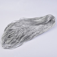 Fil Métallique Or et Argent, Cordon en Polyester Non Élastique pour Broderie, Couture et Artisanat