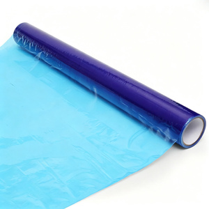 Film protecteur auto-adhésif en PET souple pour fenêtres et portes en verre trempé, 50 microns, bleu transparent, OEM - Product Image 1