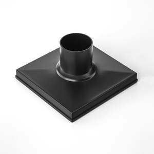 <span class=keywords><strong>Douche</strong></span> de salle de bain/hôtel moderne en acier inoxydable, style invisible, finition noire mate de qualité supérieure, insert de carrelage 6x6 pouces - Product Image 4