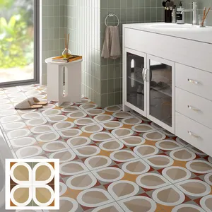 Chinês personalizado cozinha banheiro lavagem quarto banheiro 3d piso telha cerâmica telha padrão quadrado telha