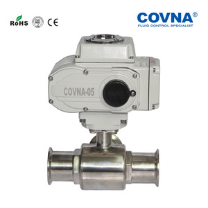 Vanne à bille électrique sanitaire en acier inoxydable Covna à trois voies pour le contrôle de l'eau et de l'huile - Product Image 4