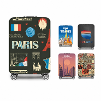 Housse de valise en polyester léger, résistance supérieure aux rayures et aux déchirures, résistante à l'eau, écologique, housse de valise pour les voyageurs fréquents