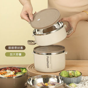 Stainless Steel <b>Lunch</b> <b>Box</b> Insulated Portable Compartmentalized With Lid For Office Workers And Students - Product Image 2