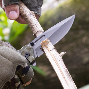 Couteau pliant tactique professionnel <span class=keywords><strong>de</strong></span> chasse avec lame en acier D2, poignée en G10, roulement à billes et logo personnalisé - Product Image 4