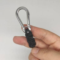Neuer Schlüsselanhänger mit Anti-Verlust-Ring, Kreatives Geflochtenes Regenschirmseil, Schnellverschluss für Camping