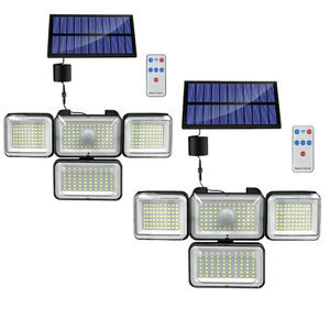 346led Square <b>Solar</b> Wall <b>Light</b> 4 Heads Split All-in-One IP65 Waterproof 3000LM <b>Motion</b> <b>Sensor</b> <b>Security</b> <b>Light</b> for Garden - Product Image 2