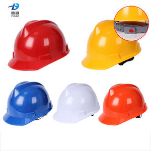 خوذة أمان صناعية متوفرة من البلاستيك ABS HDPE مع فتحات تهوية لحماية الرأس للعمال في مواقع البناء وورش العمل - Product Image 4