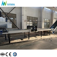 Ligne de tri et de lavage automatique de bouteilles PET avec système de convoyage, ouvre-bales et machine de déshydratation, haute capacité 3000 kg/h