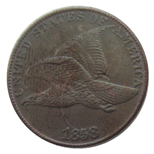 Antique 1858 US Brass Flying Eagle Coin Collectible Silver <strong>Dollar</strong> with Die Cutting Printing Metal Artwork From Casting Technique - Product Image 4
