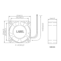 IParts 2510 Kipas Brushless Dual Ball Bearing 5V untuk Suku Cadang Printer 3D Bambu P1P P1S untuk Printer 3D Flashforge ad5x