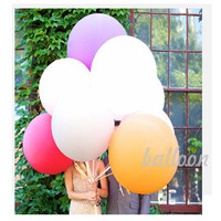 Ballons en latex colorés de 36 pouces, décorations de fête, vente chaude transfrontalière, 25 pièces/sac, Fête des Mères, Halloween