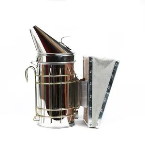 High Quality Stainless Steel Manual Bee Smoker for Beekeeping