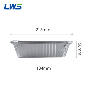 Bandeja De Aluminio Desechable Para Pan De Aluminio, Contenedores De Comida Para Llevar Bandejas De Aluminio Con Tapa <span class=keywords><strong>Charolas</strong></span> De Aluminio Con Tapa 750ml - Product Image 6