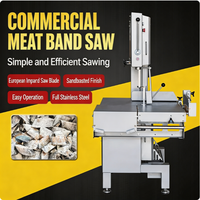 Machine à scier les os verticales automatiques à grande échelle, découpeuse de viande congelée, machine à scier les os de poisson congelé électrique pour usine alimentaire