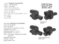 Adaptateur CCS2 Type 2 vers Tesla 250A DC+AC, adaptateur EV 250A pour Model 3/Y/S/X