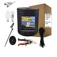 UV-beständiges Solarpanel-Vogelschutzgitter PVC-beschichtet/Edelstahl Taubenschutzbarriere 1/2 Zoll Masche für Saubere Solarpanels