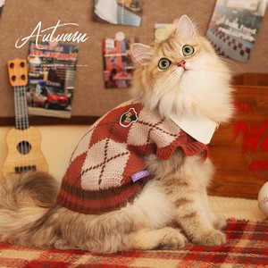 Anti-shedding pet <b>clothes</b> for <b>cats</b>, kittens, and ragdolls in autumn and winter; warm winter sweaters for Christmas. - Product Image 1