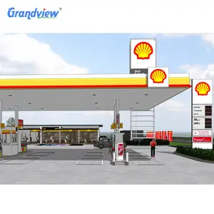 Factory wholesale containerized petrol station equipment canopy sign