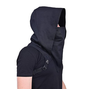 Cape à capuche d'assassin médiéval MS, cape de cosplay d'Halloween, ensemble écharpe tactique coupe-vent pour l'extérieur - Product Image 6
