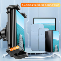 Support universel flexible pour téléphone et tablette, support de base de forage en matériau ABS, tableau de bord de voiture, bureau mural, compatible avec camion et véhicule