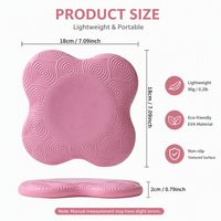 Coussin de soutien pour les genoux en PU antidérapant, imperméable et écologique, avec logo personnalisé RS, pour la pratique du yoga et la protection des articulations.