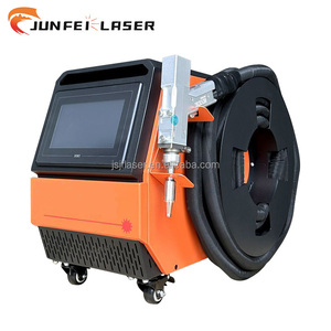 2024 JUNFEI Laser à fibre portable multifonctionnel 4-en-1 1500W pour nettoyage et découpe de métaux, refroidissement par eau, longue portée - Product Image 1