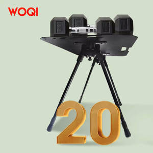 โต๊ะพับกลางแจ้ง Woqi ขนาด 60x40x40 ซม. โครงเหล็ก น้ำหนักเบา พกพาสะดวก สำหรับตั้งแคมป์ ปิกนิก ดีไซน์มินิมอล สีดำ - Product Image 5