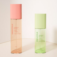 Flacon vaporisateur triangulaire rond avec pompe à brume fine, flacon vaporisateur de luxe pour cheveux, pour emballage cosmétique