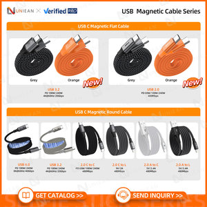 Cavo Magnetico USB <span class=keywords><strong>C</strong></span> 2.0 UNIEAN 60W, 480Mbps, Tipo-<span class=keywords><strong>C</strong></span> a Tipo-<span class=keywords><strong>C</strong></span>, Cavo di Ricarica Rapida 100W 240W per <span class=keywords><strong>iPhone</strong></span> e Android - Product Image 4