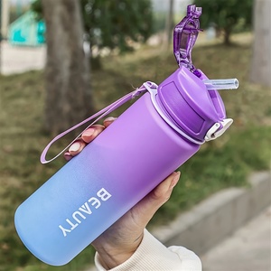 Bottiglia d'Acqua Riutilizzabile da Palestra 600ML con Logo Personalizzato, Indicatore Orario in Plastica, Adatta per Bere Direttamente e Acqua Bollente - Product Image 3