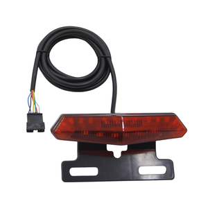 Juego de luces delanteras y traseras para bicicleta eléctrica, incluye batería, bocina, faro, interruptor y piezas para ebike. - Product Image 2