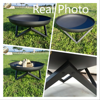 Brasero/Barbecue de jardin en acier Corten personnalisable, assemblé, avec pieds, surface galvanisée, diamètre 60-150 cm, épaisseur 2-6 mm