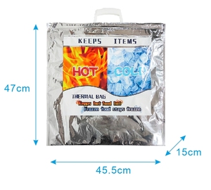 Borse Termiche per Consegna Cibo, Borse per la Spesa, Contenitori per Alimenti Caldi e Freddi, Borsa Frigo da Viaggio - Product Image 4