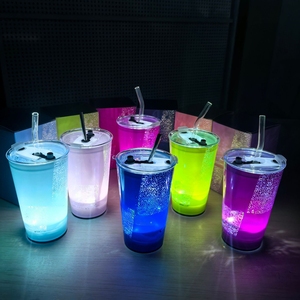 Vaso LED de 14oz con sensor de líquido, que se ilumina, de plástico, con luz LED activada por líquido, venta al por mayor/OEM disponible - Product Image 2