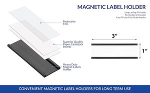Support de porte-étiquette en métal magnétique souple de type C avec design gravé, sans perforation, personnalisation multi-tailles pour badges et emblèmes - Product Image 5