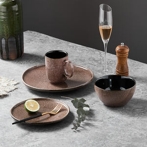 Juego de Platos de Porcelana Rústica PITO, Vajilla de Porcelana, Plato de Cena, Vajilla de Cerámica para Restaurante - Product Image 2