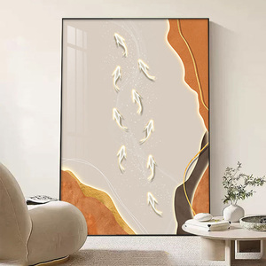 Impression d'art mural abstrait moderne de grande taille sur toile, imprimé numériquement, support en bois, décoration intérieure, peinture murale moderne - Product Image 1