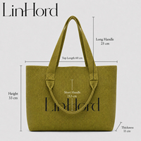 Nouvel Arrivage Sac à Main Tricoté Résistant à l'Usure avec Lettres Grande Capacité Couleur Unie Sac à Bandoulière pour le Quotidien et les Voyages Sac pour Femme