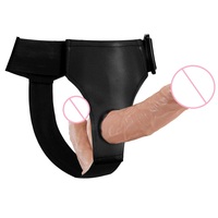 2023 nouvelle meilleure vente Strapon pénis grand harnais gode Sexy jouet lesbienne sangle sur énorme Double gode sous-vêtements culotte